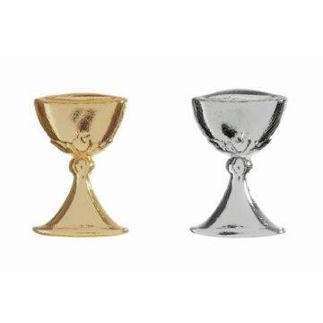 Wachsornament Kelch ZINAIDA, gold, 3,5x2,5cm