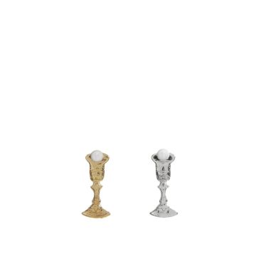 Wachsornament Kelch mit Hostie WLADA, gold, 3,8x1,5cm Wachsornament Kelch mit Hostie WLADA, gold, 3,8x1,5cm