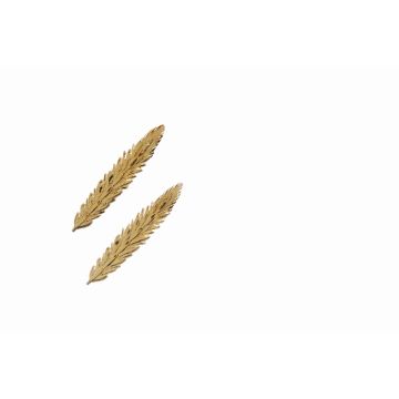 Wachsornament Ähren WASILISA, 2 Stück, gold, 4,5x9cm Wachsornament Ähren WASILISA, 2 Stück, gold, 4,5x9cm