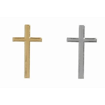Wachsornament Kreuz ELDORA, silber, 4x2,2cm Wachsornament Kreuz ELDORA, silber, 4x2,2cm