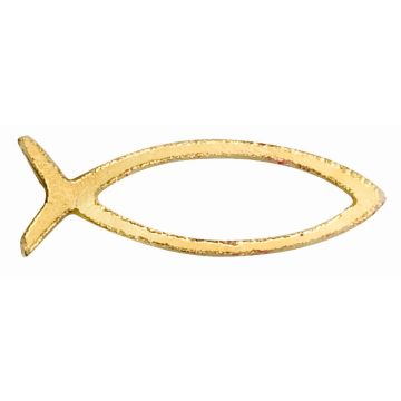 Wachsornament Fische BRENT, 2 Stück, gold, 1x3cm Wachsornament Fische BRENT, 2 Stück, gold, 1x3cm