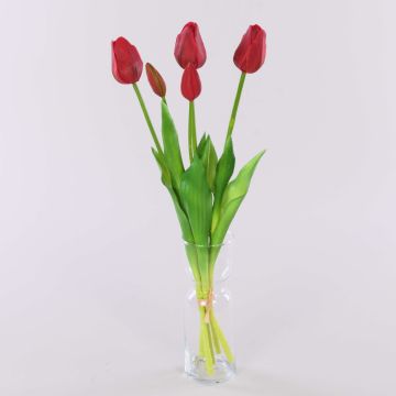 Textil Tulpenstrauß LONA, rot, 45cm, Ø15cm Textil Tulpenstrauß LONA, rot, 45cm, Ø15cm