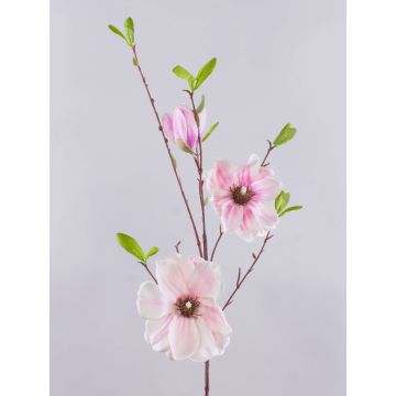 Kunst Magnolienzweig FINAH, rosa, 90cm, Ø9-15cm