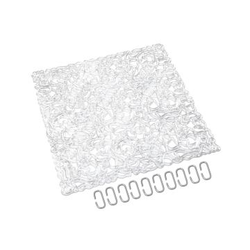 Raumteiler Elemente LUCIE, Linien, klar, 4er Set, 30cm