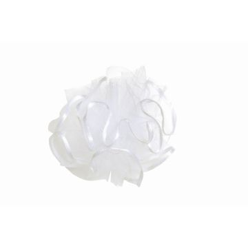 Kerzentropfschutz ALEXANDRA aus Feintüll, weiß, 9cm, Ø4cm