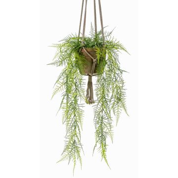Asparagus plumosus Blumenampel künstlich SILIJA, Terracotta Topf, 80cm Asparagus plumosus Blumenampel künstlich SILIJA, Terracotta Topf, 80cm