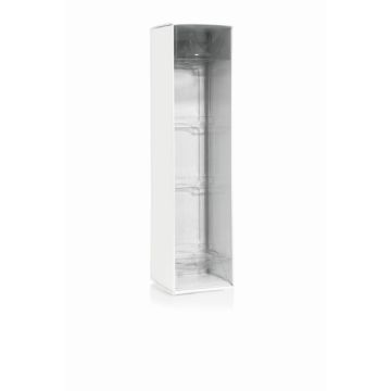 Kerzen Verpackung AZORA mit PVC Einsatz, passend für Kerzen 26,5cm, Ø5cm, weiß