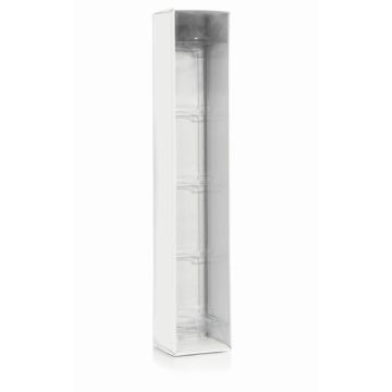 Kerzen Verpackung AZORA mit PVC Einsatz, passend für Kerzen 40cm, Ø4cm, weiß