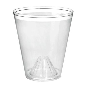 Prozessionstulpen Windschutzbecher BENEDICTE für Prozessionskerzen, transparent, 8cm, Ø7cm
