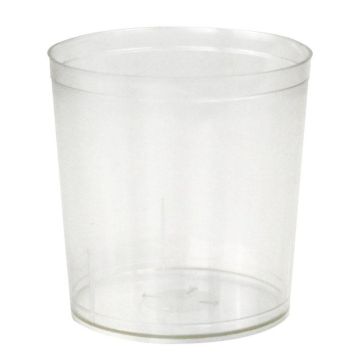 Tropfschutzbecher CLEMENTIA für Osterkerzen, aus PVC, transparent, 6,4cm, Ø6,3cm