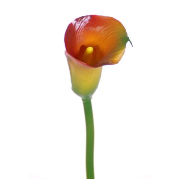Textilblume Calla CHIDORA, orange-rot, 55cm, 4,5x5,5cm Textilblume Calla CHIDORA, orange-rot, 55cm, 4,5x5,5cm