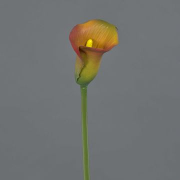Textilblume Calla CHIDORA, orange-rot, 55cm, 4,5x5,5cm