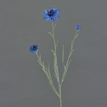 Kunst Kornblume KELSIE, blau, 65cm, Ø2,5-6cm
