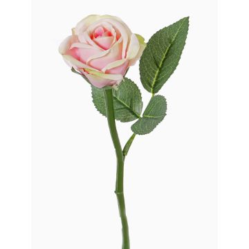 Kunstblume Rose GABI, rosa-grün, 30cm, Ø6cm Kunstblume Rose GABI, rosa-grün, 30cm, Ø6cm