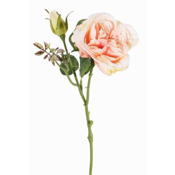 Künstliche Kohl-Rose JUDY, creme-rosa, 40cm, Ø9cm Künstliche Kohl-Rose JUDY, creme-rosa, 40cm, Ø9cm