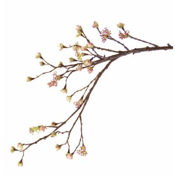 Kunst Ahornzweig STEFFEN, blühend, rosa, 110cm