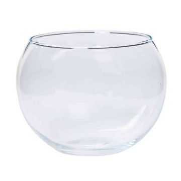 Kerzen Kugelvase TOBI OCEAN aus Glas, klar, 10cm, Ø13cm