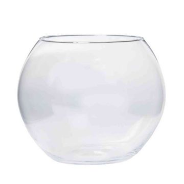 Kerzen Kugelvase TOBI OCEAN aus Glas, klar, 24cm, Ø26cm