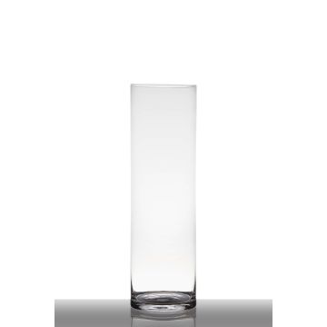 Glas Boden Vase Zylinder SANYA EARTH, klar, 50cm, Ø15cm