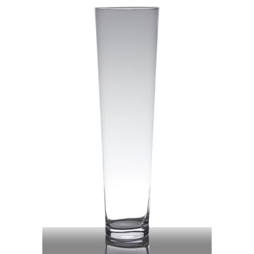 Bodenvase Konisch AMNA EARTH aus Glas, klar, 50cm, Ø14cm Bodenvase Konisch AMNA EARTH aus Glas, klar, 50cm, Ø14cm