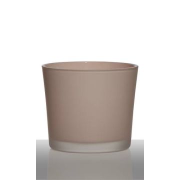 Glasübertopf ALENA FROST, hellrosa matt, 12,5cm, Ø14,5cm