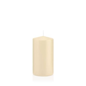 Stumpenkerze MAEVA, creme, 13cm, Ø7cm, 52h - Made in Germany