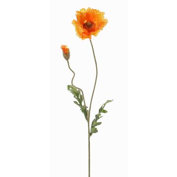 Kunst Mohnblume LIENTJE, orange, 65cm, Ø10cm Kunst Mohnblume LIENTJE, orange, 65cm, Ø10cm