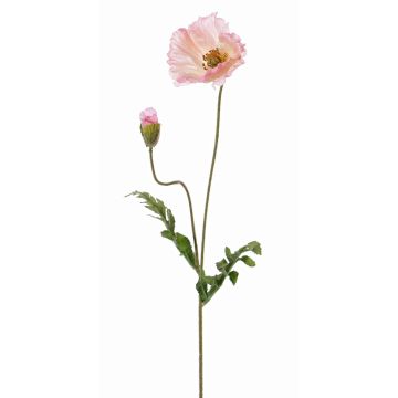 Kunst Mohnblume LIENTJE, rosa, 65cm, Ø10cm