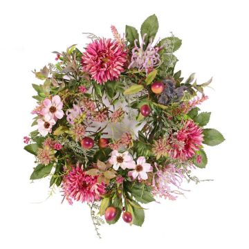 Kunst Herbstkranz SABINE, Gerbera, pink, Ø30cm Kunst Herbstkranz SABINE, Gerbera, pink, Ø30cm