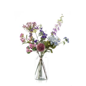 Künstlicher Blumenstrauß FEME, violett, 90cm, Ø40cm