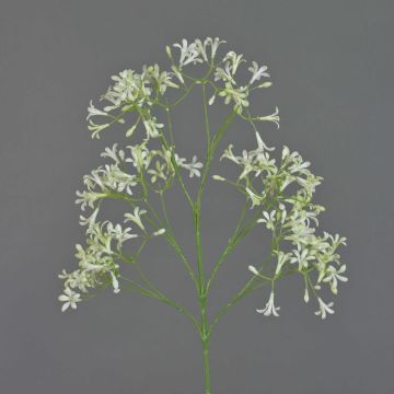 Künstlicher Zweig Steinbrech BOUZA, blühend, creme, 65cm, Ø2cm