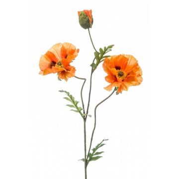 Kunstblume Mohnblume LOPEZ, orange, 90cm