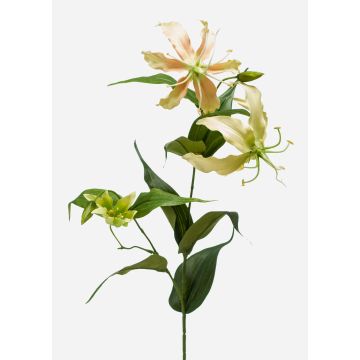 Künstliche Blume Ruhmeskrone CELESTE, gelb-pfirsich, 80cm, Ø6-12cm