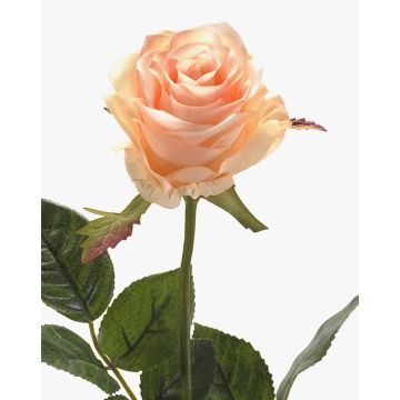 Plastik Rose BRINA, pfirsich-rosa, 75cm, Ø9cm