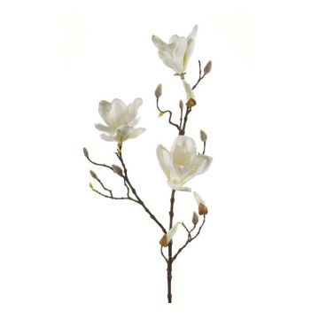 Kunstzweig Magnolie MALVAO, creme, 90cm