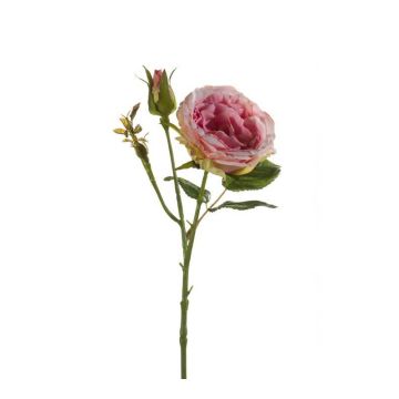 Kunstrose CESCA, rosa, 40cm, Ø9cm