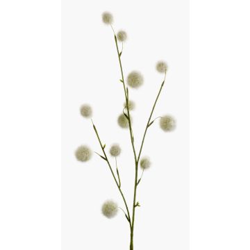 Künstliche Blume Schneeball Zweig ATERIDA, weiß, 80cm