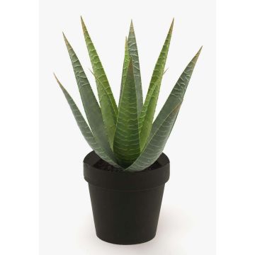 Kunst Sukkulente Aloe Variegata MARTINEZ, grün, 25cm, Ø17cm