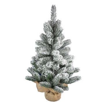Künstlicher Tannenbaum INNSBRUCK, Jutesack, beschneit, 45cm, Ø30cm