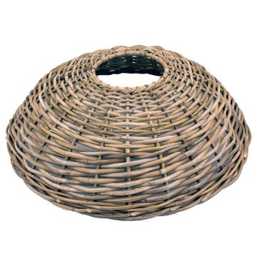 Weihnachtsbaumständer Korb JERICHO aus Rattan, grau-braun, 21cm, Ø87cm