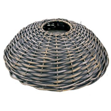 Weihnachtsbaumständer Korb JERICHO aus Rattan, grau, 21cm, Ø87cm