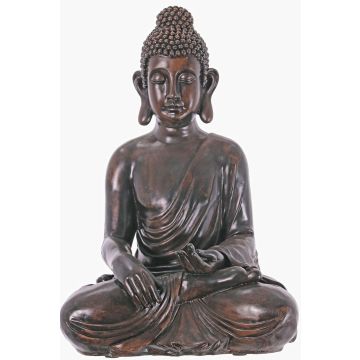 Buddha Figur RAJESH, sitzend meditierend, bronze, 50cm Buddha Figur RAJESH, sitzend meditierend, bronze, 50cm
