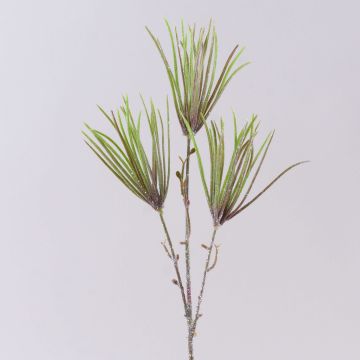Künstlicher Pinienzweig PEER, Glitzer, grün, 50cm