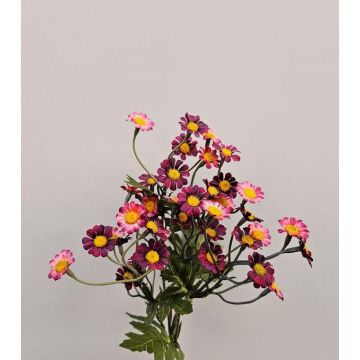 Textilblume Chrysanthemen Bund WEMKE, burgunderrot, 35cm, Ø13cm
