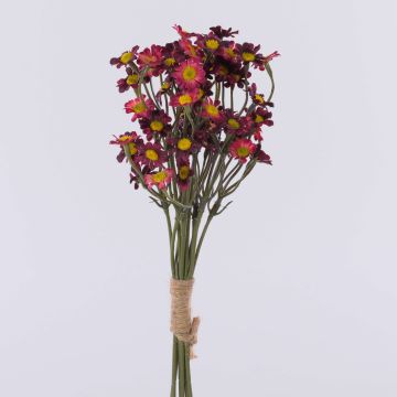 Textilblume Chrysanthemen Bund WEMKE, burgunderrot, 35cm, Ø13cm Textilblume Chrysanthemen Bund WEMKE, burgunderrot, 35cm, Ø13cm