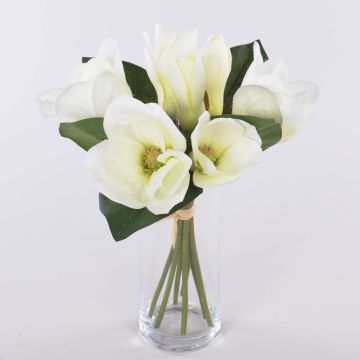 Textil Magnolienstrauß KAYLE, creme-weiß, 30cm, Ø25cm Textil Magnolienstrauß KAYLE, creme-weiß, 30cm, Ø25cm