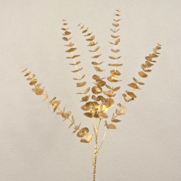 Deko Eukalyptuszweig DORTJE, gold, 85cm