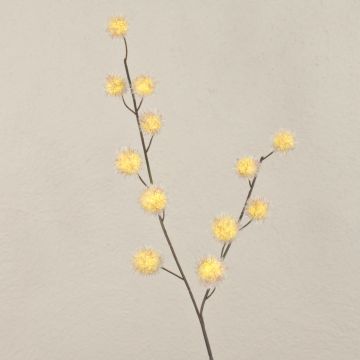 Dekozweig Gomphocarpus ELAENA, Früchte, beige-violett, 100cm