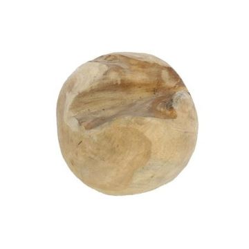 Naturholz Teak Kugel BEDRAN, natur, Ø20cm
