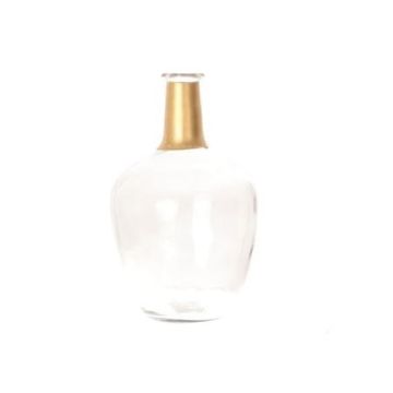 Glasballon ROYCE, transparent-gold, 26cm, Ø15cm Glasballon ROYCE, transparent-gold, 26cm, Ø15cm